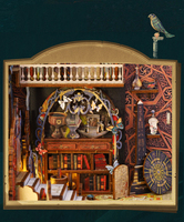 Nouveau haute qualité 3d en bois Puzzle serre-livres ancienne ville égyptienne Miniature maison livre Nook bricolage librairie étagère Insert