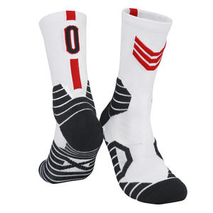 Chaussettes de sport antidérapantes personnalisées pour hommes, chaussettes de basketball fonctionnelles avec coussin d'air et protection de la cheville - Product Image 4