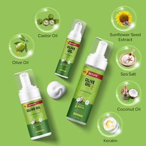 Etiqueta privada Trenza Ajuste Mousse para el cabello Alto brillo Sin escamas Trenza Gel Extra Hold Trenza Espuma para rastas - Product Image 3