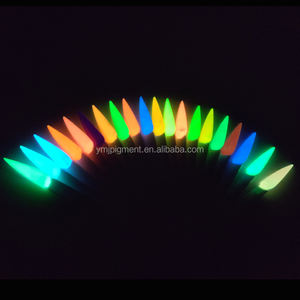 光沢のあるパーティー光沢のある20色ネイルグリッターアクリルネイルパウダー1Kg/バッグ暗闇で光る - Product Image 4