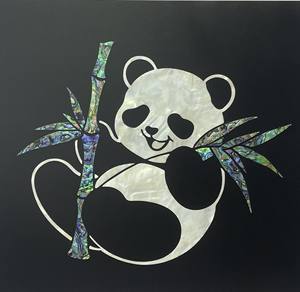 Exquisita y Lujosa Joyería de Panda para la Moda de Alta Gama, Conchas Naturales de Almeja Blanca de Aguas Profundas y Abulón - Product Image 2