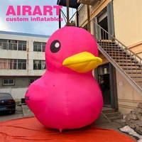 Mascotte gonflable de canard de décoration publicitaire, jouet d'air de petit canard de dessin animé gonflable