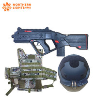 Gilet d'équipement d'étiquette laser d'extérieur Jeu d'arme multijoueur Étiquette laser à détection intelligente Équipement de fusillade Étiquette laser