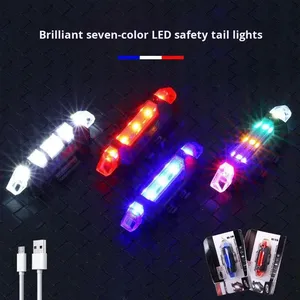 Lanterna Traseira de Bicicleta Recarregável USB JIUYUE JY-918, LED à Prova d'Água com 4 Modos, Alerta de Segurança para Ciclismo - Product Image 4
