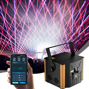 SHEHDS Láser de Alta Potencia de 12w, Animado, <span class=keywords><strong>DMX512</strong></span>, Control por Aplicación ILDA, 12 RGB, Láser DJ, Constellaser, Láser de Animación para Discotecas, Fiestas y Clubs - Product Image 1