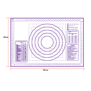 Популярный русский силиконовый коврик для раскатки теста, инструмент для выпечки и выпечки для идеального результата - Product Image 1