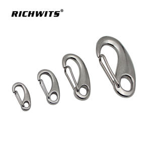 Crochet à ressort en acier inoxydable 304/316, forme d'œuf, croissant, utilisation marine rapide, porte-clés avec finition unie, modèle OEM - Product Image 4