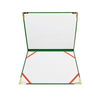 Porte-documents et porte-certificats en cuir souple format A4 avec impression UV pour usage scolaire