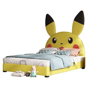 <span class=keywords><strong>Letto</strong></span> <span class=keywords><strong>Singolo</strong></span> Imbottito per Cameretta Bambine con Design Ispirato agli Anime Giapponesi, <span class=keywords><strong>Testiera</strong></span> Morbida Imbottita e Angoli Arrotondati - Product Image 6