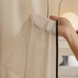 Voilages élégants DaiRui en tulle noir à bordure festonnée pour salons et chambres <span class=keywords><strong>de</strong></span> luxe - Product Image 4