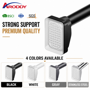 ARODDY 1300+ clients, tringles à rideaux robustes sans perçage de 32 mm, 75-110 cm, en acier au carbone, avec système anti-pression breveté, tringle à rideaux à tension - Product Image 1