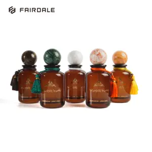Fairdale OEM ODM 50毫升100毫升琥珀色可再填充玻璃空香水瓶定制