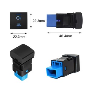 12 V DC LED ánh sáng Dash push button chuyển Rocker Thiết bị chuyển mạch được thiết kế cho Prado 150 RAV4 Altis 2018 xe ô tô - Product Image 4