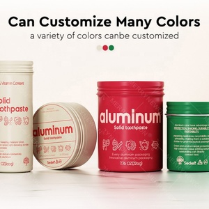 60ml 100ml Aluminum Tin Can for Toothpaste Tablets Food Grade Leak-Proof Screw <b>Top</b> Customizable Logo Private Label Packaging - Product Image 4