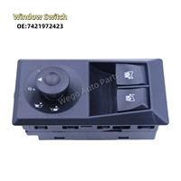Bouton de réglage du panneau de porte de l'interrupteur de commande de fenêtre principale électrique 7421972423 7423391509 44T404901 pour camion Renault