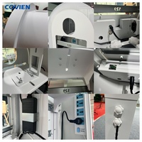 Machine de photomaton modulaire pour iPad avec appareil photo reflex numérique, colonne réglable en hauteur, anneau lumineux et support de flash pour événements commerciaux