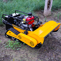 Produit phare : Robot tondeuse à fléaux télécommandé, mini débroussailleuse sur chenilles, broyeur d'herbe