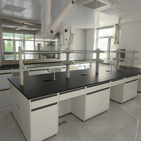 Table de travail en acier pour laboratoire industriel, pour salle d'essai et d'inspection