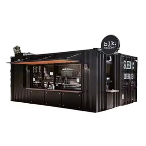 บ้านคอนเทนเนอร์เหล็กเบาแบบกำหนดเองสำหรับร้านชานม ร้านกาแฟ ร้านสะดวกซื้อ ซูเปอร์มาร์เก็ต ห้างสรรพสินค้า และสวนสาธารณะ - Product Image 5