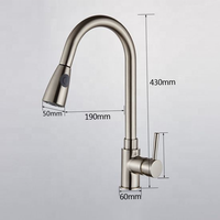 Robinet de cuisine monocommande extractible rotatif à 360° pour eau chaude et froide, à poser sur plan – Offre Spéciale
