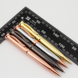 Cadeau de luxe, stylo à bille classique en métal avec logo personnalisé - Product Image 6