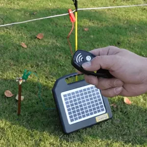 Solar Electric Fencing Energizer 0.1j 3km For Cattle Animals Electric Fence Energizer Solar