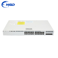 Switch PoE+ de 24 Puertos con Alimentación Redundante C9200L-24P-4X-E Original Usado para Redes de Oficina de Alta Densidad
