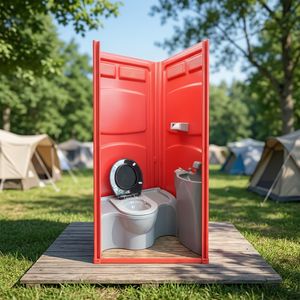 Inodoro Portátil para Exteriores, Inodoro Prefabricado para Campamento, Precio de Inodoro Portátil, ENVÍO GRATUITO A TODOS LOS PAÍSES - Product Image 3