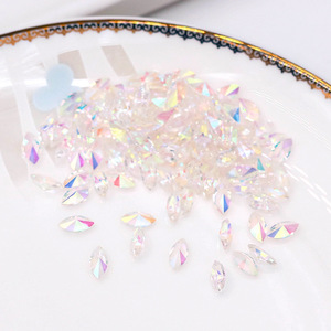 Ab Resin <b>Nail</b> Art Rhinestones 4x8mm Marquise Flat Back Bling Diy Crystal <b>Stickers</b> - Product Image 2