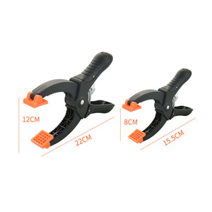 Pinces à main à cliquet de 6/8 pouces pinces à ressort Force d'ouverture de la mâchoire <span class=keywords><strong>pince</strong></span> en nylon en plastique <span class=keywords><strong>bricolage</strong></span> pour la fixation du collage - Product Image 4