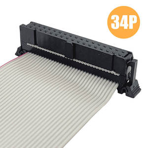 Cable Plano IDC de 34 Pines con Conector IDC y Adaptador de 2.54mm - Product Image 1