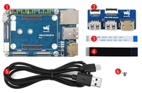 Mini carte mère A/B/C pour Raspberry Pi Compute Module 4 (CM4) Linux