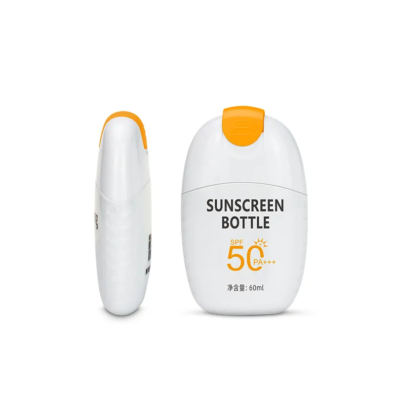 Lotion 50ml nachfüllbare Körperpflege Leere Verpackung Hdpe Sonnenschutz creme flasche