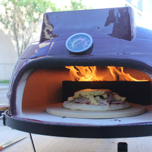 <span class=keywords><strong>Four</strong></span> à <span class=keywords><strong>pizza</strong></span> au feu de bois Auplex en céramique Kamado de 21 pouces, en fonte émaillée, pour la cuisine en plein air - Product Image 6