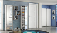 Meuble de rangement à chaussures en bois de haute qualité, moderne, avec miroir et portes, pour salon et salle à manger