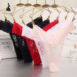 Tangas YZ 2026 para Mujer, de Cintura <span class=keywords><strong>Baja</strong></span>, con Encaje Floral, Transparentes, con Espalda en T, G-String - Product Image 1