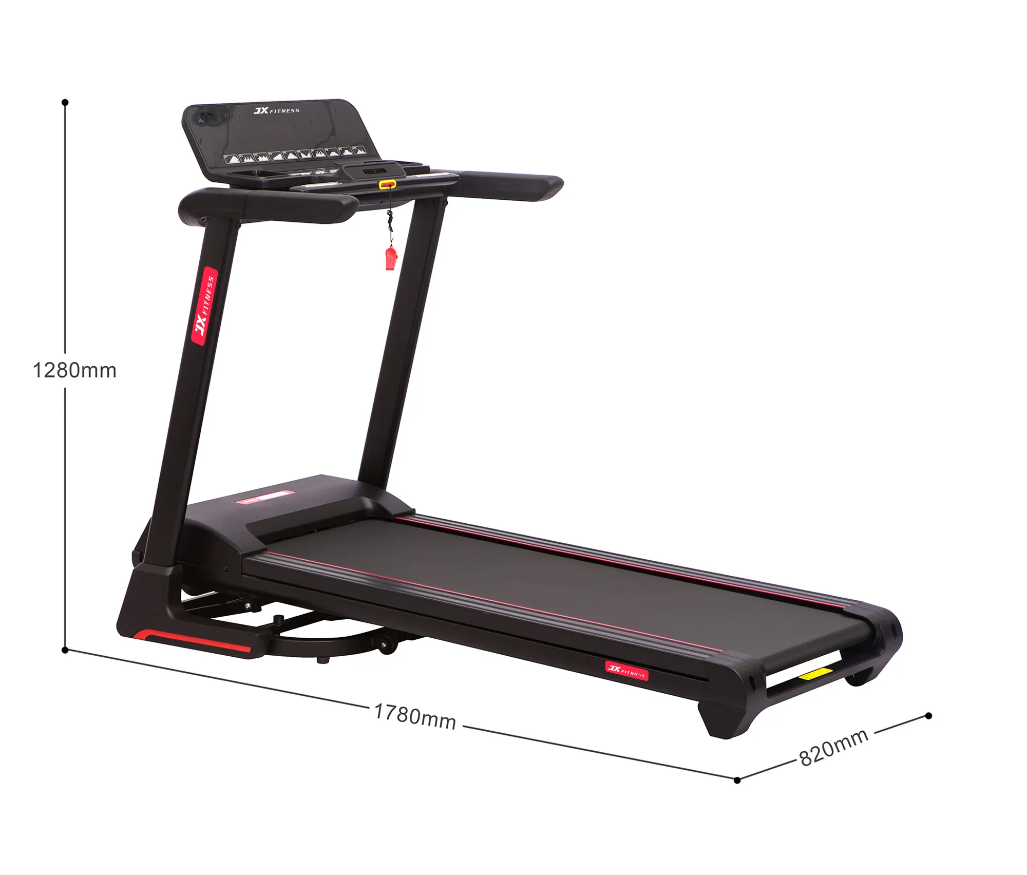 JX Fitness OEM Elektrik Lipat Gym Trademill Slim Treadmill Fitness Gym Mesin Lari