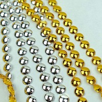 Chaîne de perles blanches argentées dorées Ruban DIY Vêtements Costume Artisanat Décoration Colle sur textile Couture Semi-rond Perle Dentelle Garniture