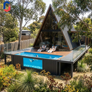 Anti UV Fiberglass Prefabricated Container Above Ground Outdoor Pool For Home stay Resort Garden With Complete Pool Equipment - Product Image 1