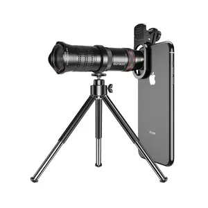 Objectif de caméra de téléphone, Clip universel, pour iPhone, télescope externe, accessoires de téléphone