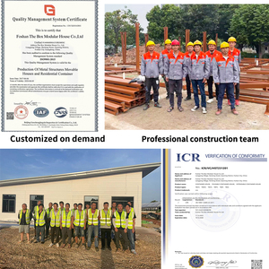 บ้านสำเร็จรูปตู้คอนเทนเนอร์แบบแยกส่วนสำหรับวิลล่า1ห้องนอนโครงสร้างเหล็กโครงอาคารแบบโมเดิร์นหรูหรา - Product Image 5