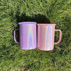 Tasses en verre de 17 oz sans BPA, effet holographique scintillant, sublimation, pour cadeaux personnalisés - Product Image 3