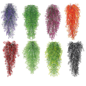 <b>Artificial</b> Hanging Plant Red Fuchsia Vine 30cm-100cm Indoor Decor High Simulation <b>Bouquet</b> Valentine'S Day - Product Image 5