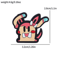 Bros Pin Anime Kartun Monster Elf dari Paduan Seng Berlapis Elektroplating dengan Cetakan Letterpress, Badge Kreatif Gengar Enamel, Pin Lucu untuk Tas