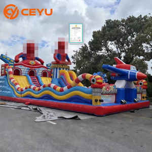 Casa de Brinco Inflable Grande Ceyu, Castillo Inflable con Tobogán, Parque Infantil Móvil Comercial para Exteriores, Equipo de Parque de Atracciones Temático - Product Image 1