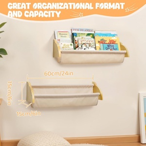Estantes flotantes para guardería para <span class=keywords><strong>pared</strong></span>, estantes para libros bonitos, montaje en <span class=keywords><strong>pared</strong></span>, estante para libros para niños, organizador <span class=keywords><strong>de</strong></span> almacenamiento colgante para habitación <span class=keywords><strong>de</strong></span> niños, sala <span class=keywords><strong>de</strong></span> juegos - Product Image 5