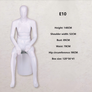 Accessoires de modèle blanc brillant présentoir complet du corps masculin <span class=keywords><strong>costume</strong></span> de fenêtre magasin de vêtements pour hommes haut de gamme Mannequin support de modèle masculin factice - Product Image 2