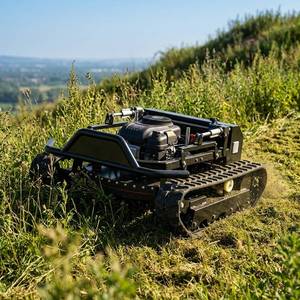 เครื่องตัดหญ้าแบบ Zero Turn Crawler ใช้เครื่องยนต์เบนซิน ได้รับการรับรองมาตรฐาน Ce Epa พร้อมรีโมทคอนโทรล สำหรับใช้งานในฟาร์ม จัดส่งฟรี - Product Image 1