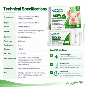 Kit de Prueba Rápida de Anticuerpos del Virus de la Peste Porcina Africana (PPA) en Suero Porcino para Detección Veterinaria - Product Image 5