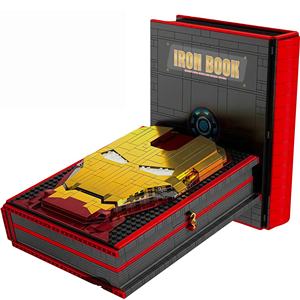 Bloques de Construcción de Juguetes de Superhéroes en Oferta, Regalo de Navidad para Niños, Bloques de Construcción de Libros de Iron Man y Spider-Man - Product Image 1